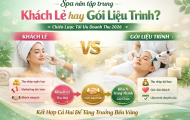 Spa Nên Tập Trung Khách Lẻ Hay Bán Gói Liệu Trình? Chiến Lược Tối Ưu Doanh Thu 2026